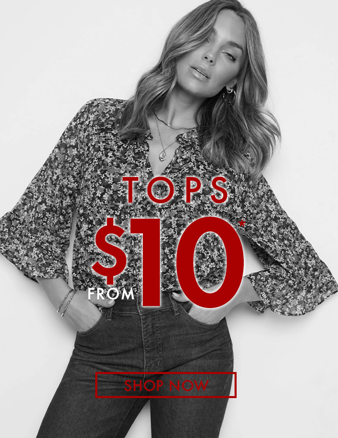 Tops from $10